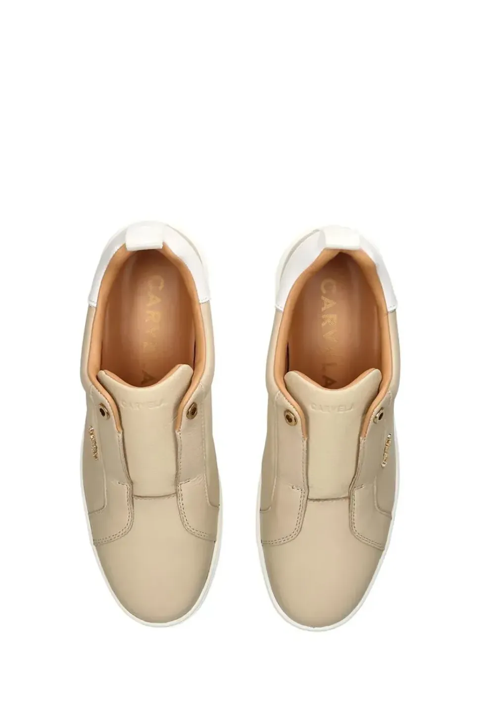 'Connected Laceless' Leather Trainers
