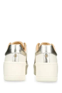 'Connected Tape Jewel' Leather Trainers