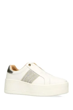 'Connected Tape Jewel' Leather Trainers
