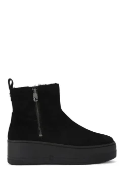 'Connected Zip Chelsea' Suede Boots