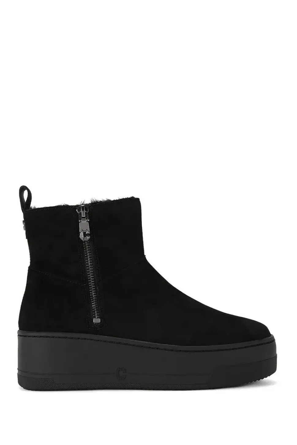 'Connected Zip Chelsea' Suede Boots
