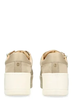 'Connected Zip' Leather Suede Trainers