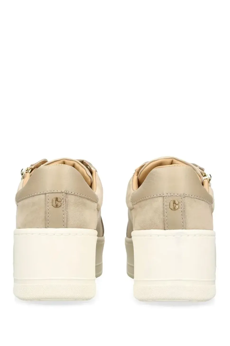 'Connected Zip' Leather Suede Trainers