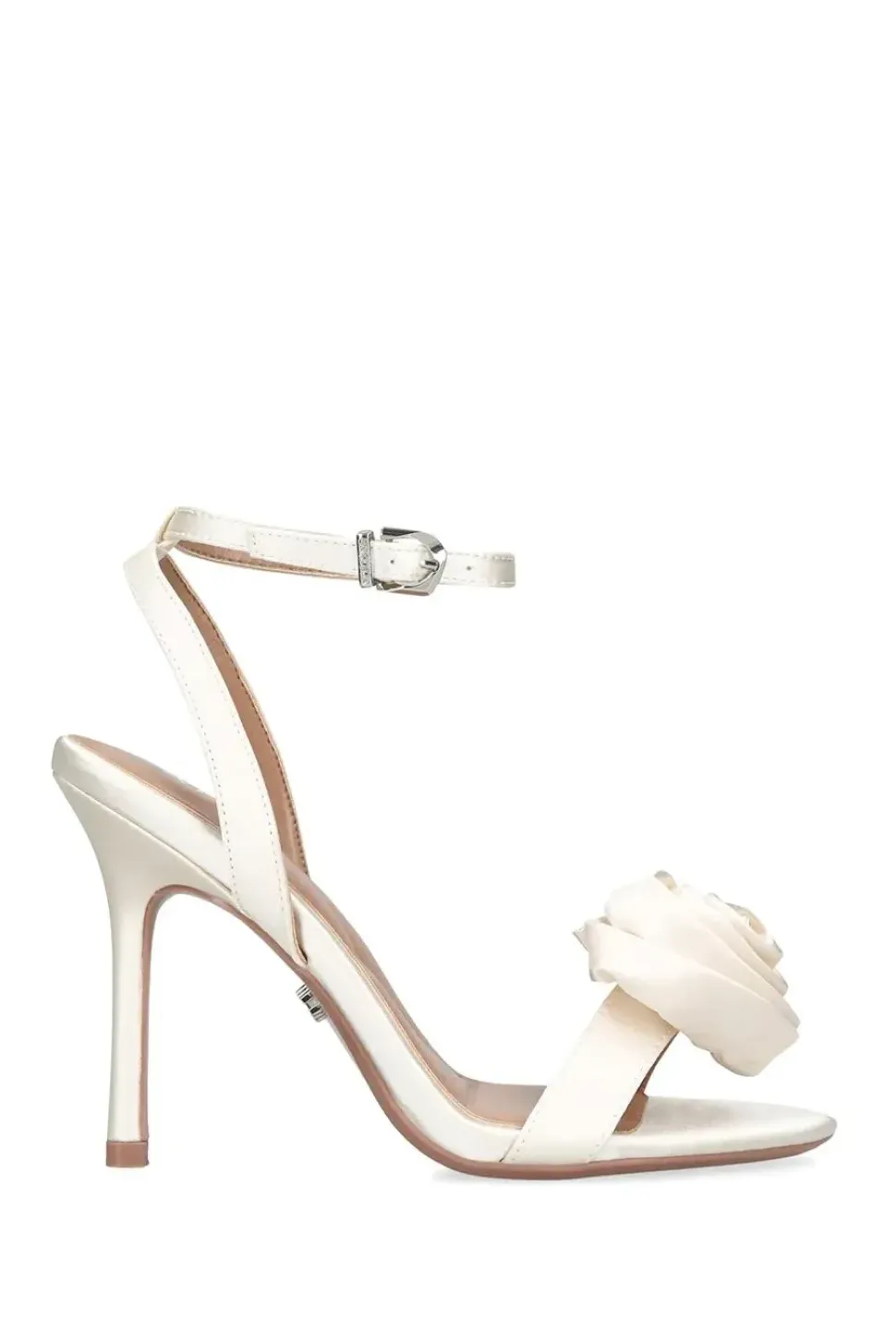 'Corsage Sandal 100' Satin Heels