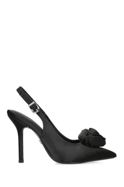 'Corsage Sling Court 100' Satin Heels