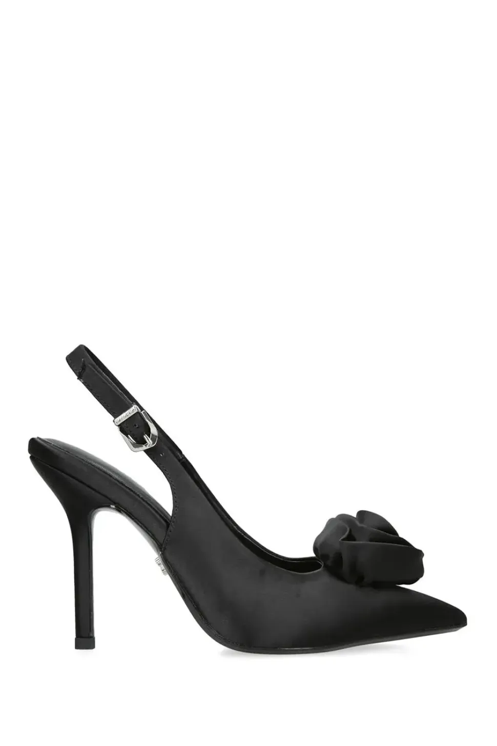 'Corsage Sling Court 100' Satin Heels