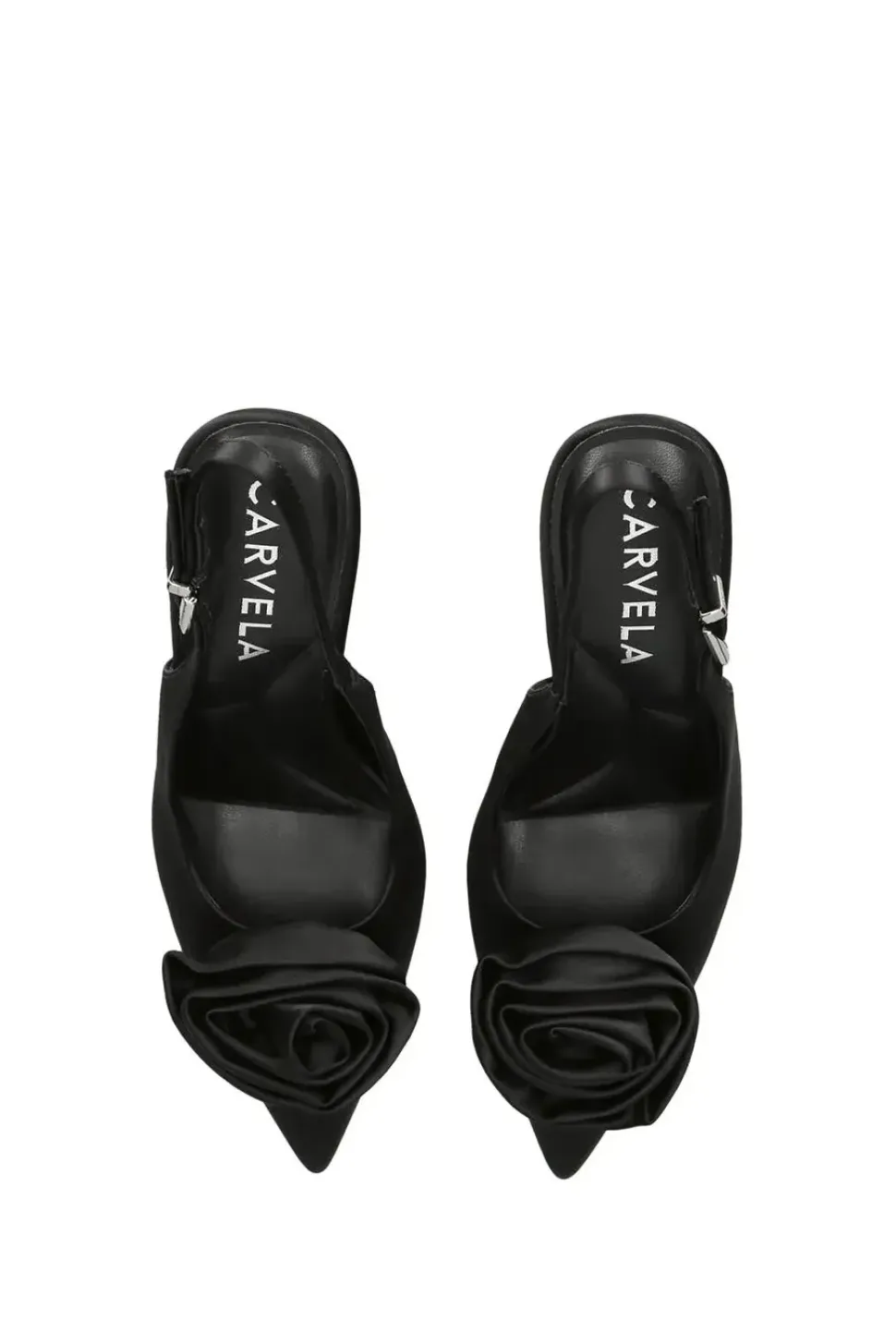 'Corsage Sling Court 100' Satin Heels