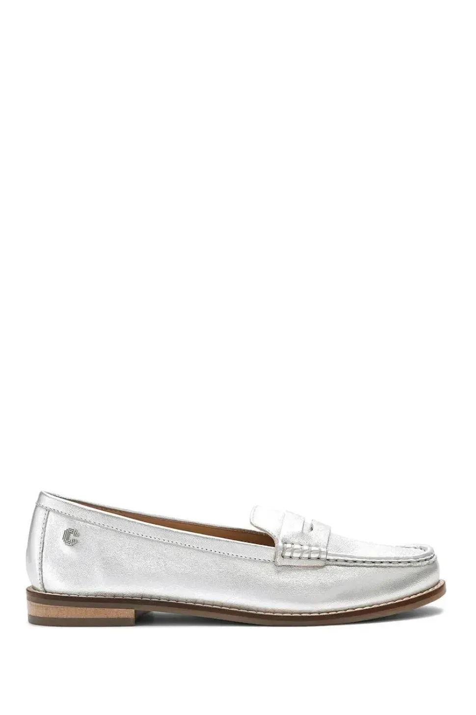 'Crackle' Leather Flats