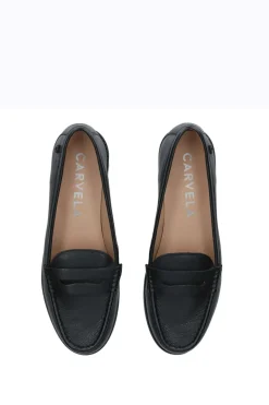 'Crackle' Leather Flats