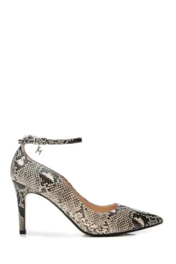 'Cristel' Snake Print Court Shoes