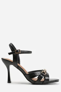 'Delina' Mid Heels With Metal Detailing