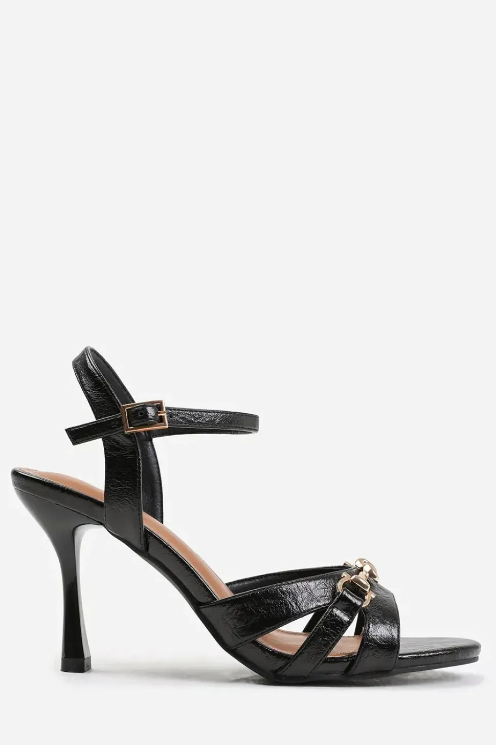 'Delina' Mid Heels With Metal Detailing