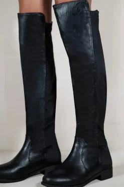 'Diem' Over The Knee Pull On Boots