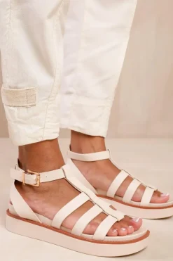 'Dubai' Mid Platform Gladiator Strap