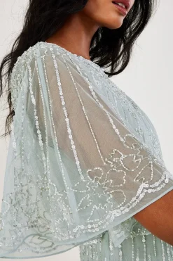 'Elizabeth' Embellished Maxi Dress