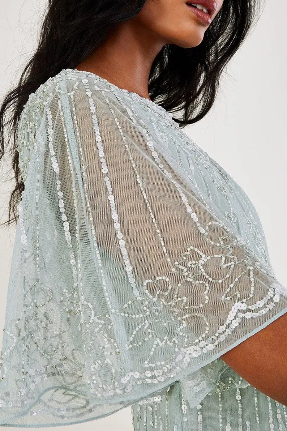 'Elizabeth' Embellished Maxi Dress