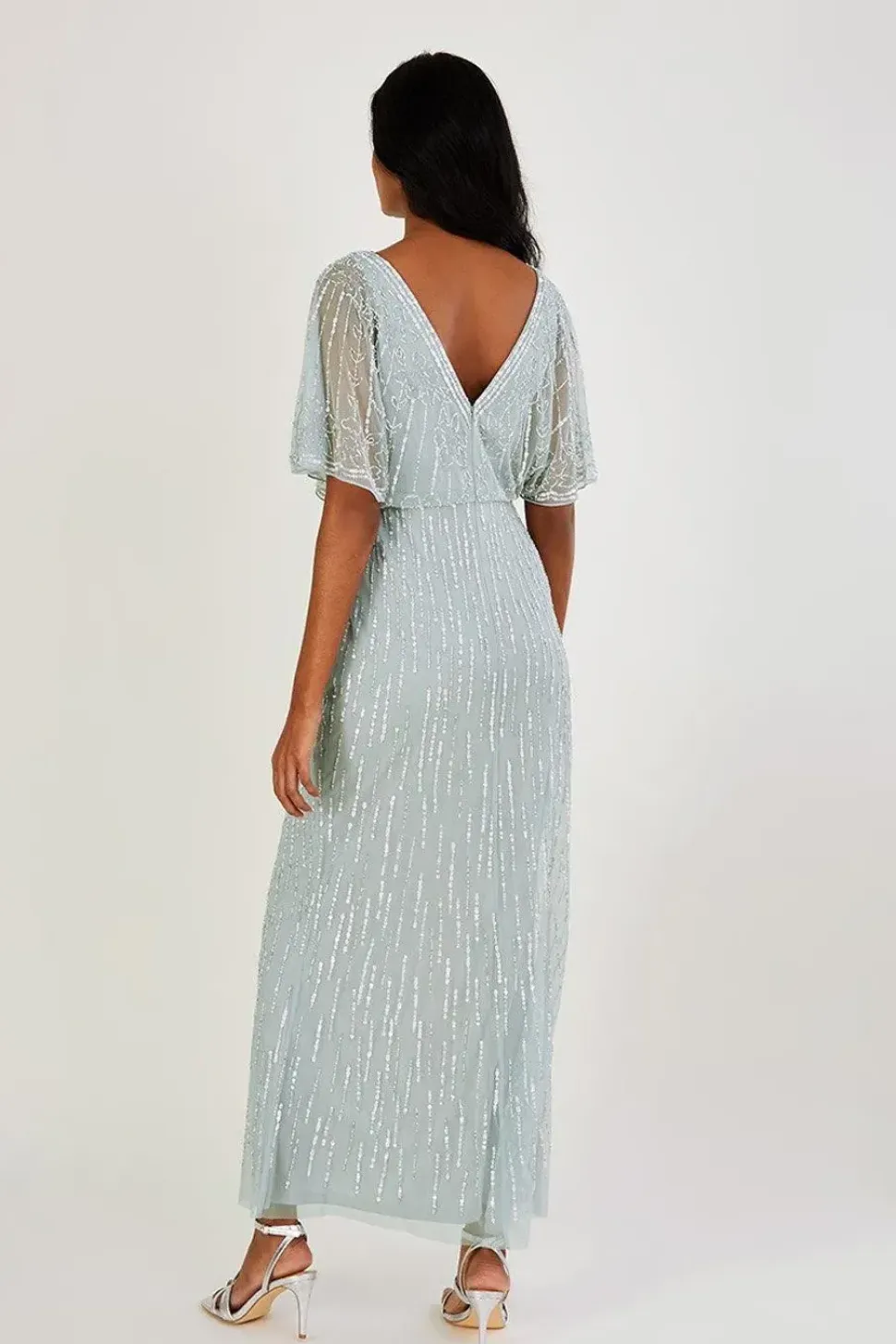 'Elizabeth' Embellished Maxi Dress
