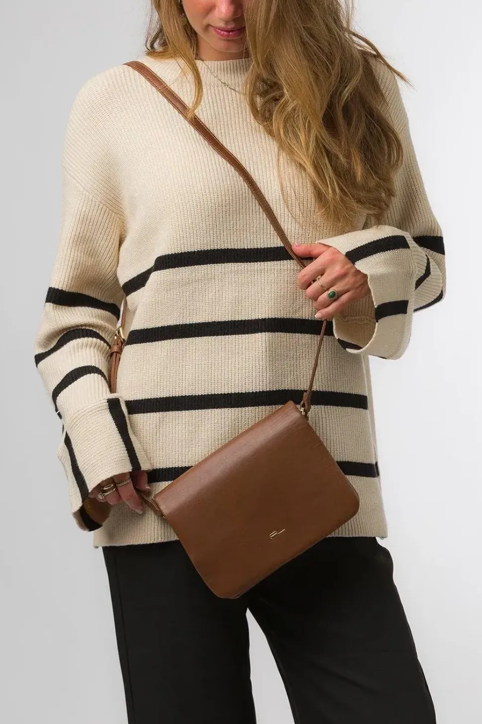 'Ella' Nappa Leather Cross Body Bag