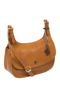 'Ellipse' Leather Cross Body Bag