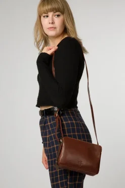 'Ember' Leather Cross Body Bag