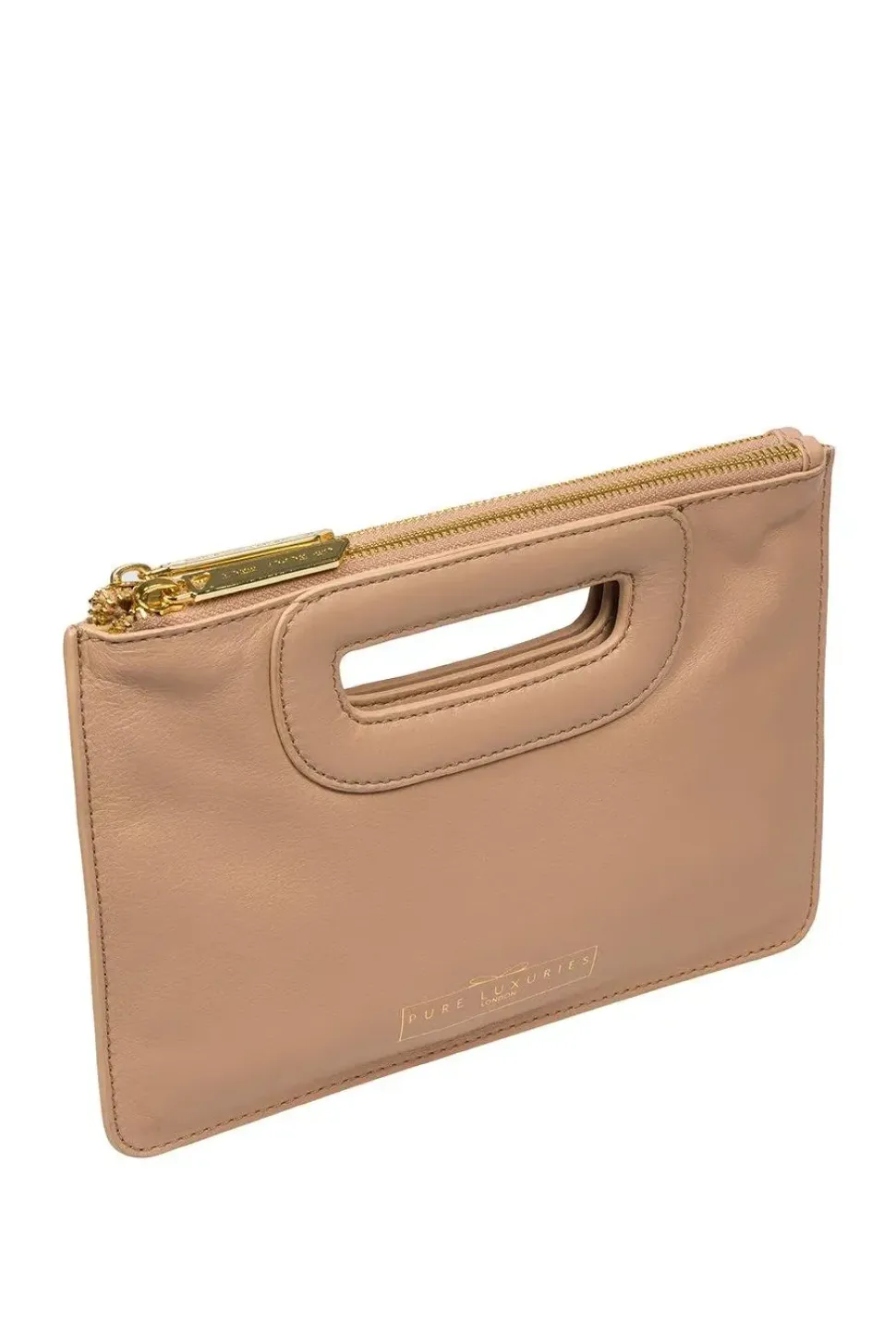 'Esher' Leather Clutch Bag