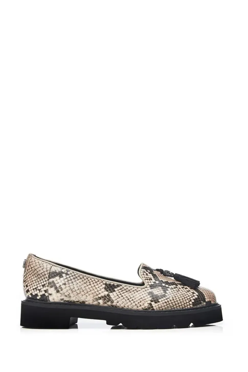 'Evelyn' Snake Print Brogues
