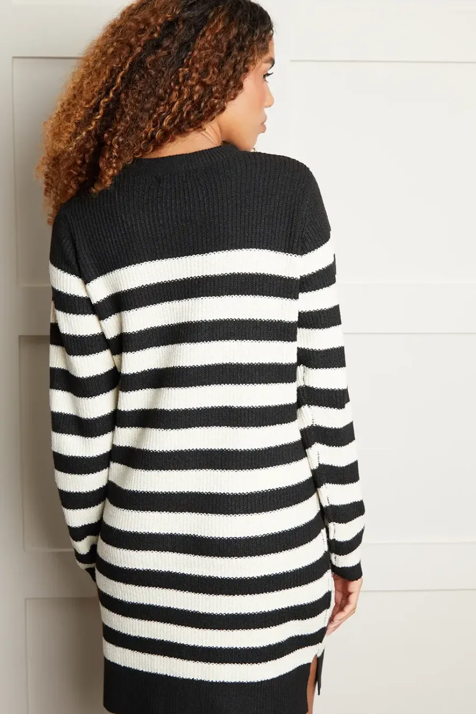 'Evie' Knitted Striped Dress
