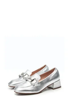 'Fenet' Metallic Leather Trainers