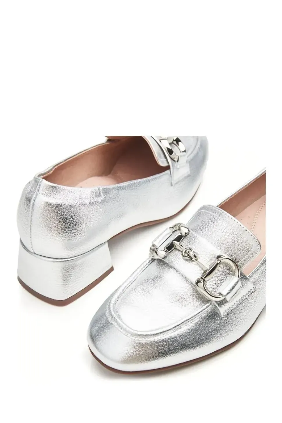 'Fenet' Metallic Leather Trainers
