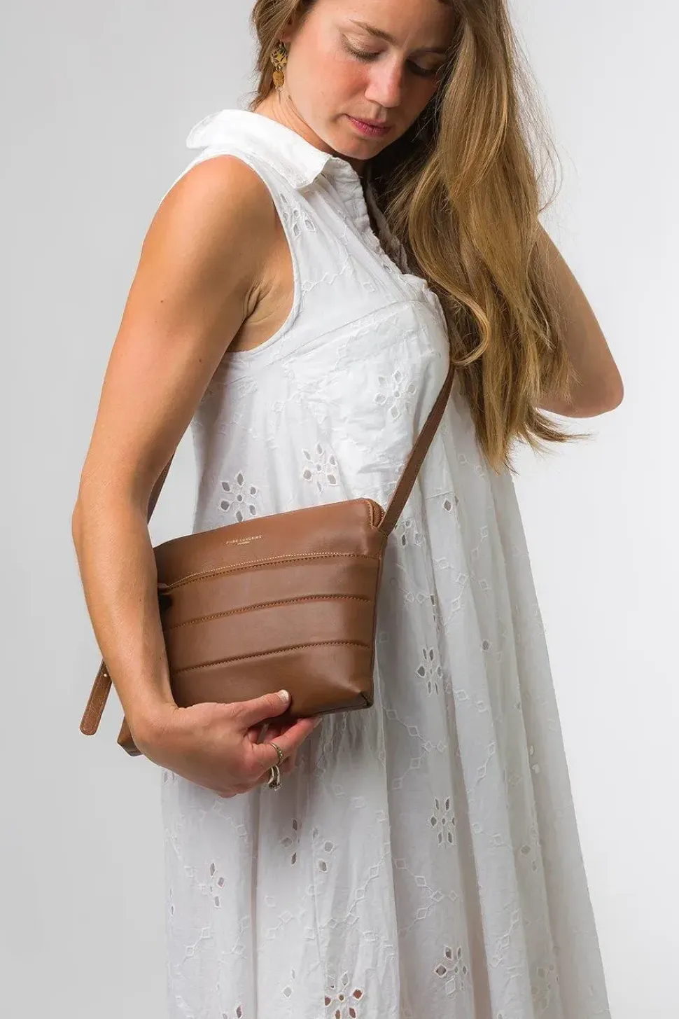 'Finola' Nappa Leather Cross Body Bag