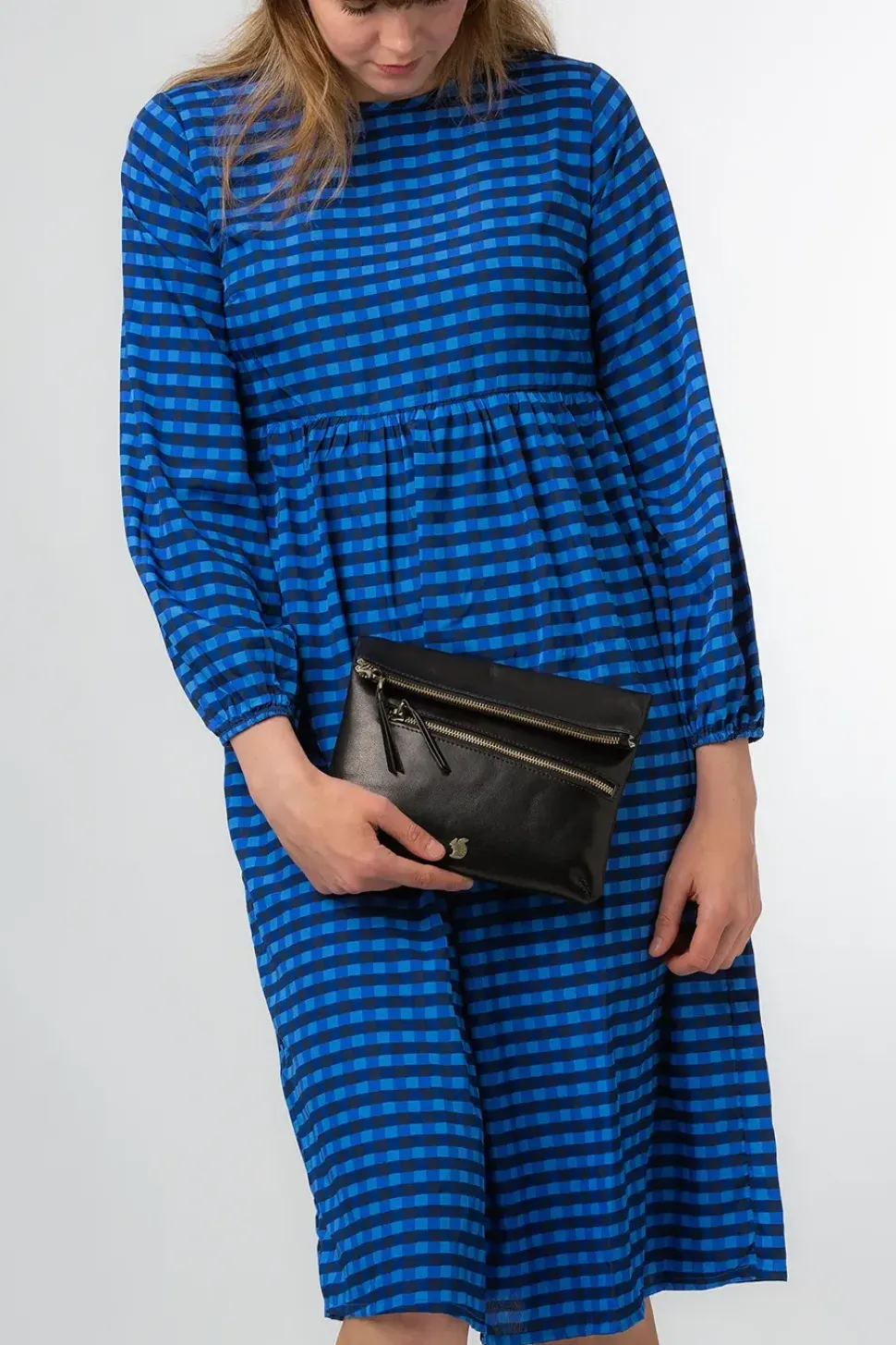 'Flare' Leather Clutch Bag