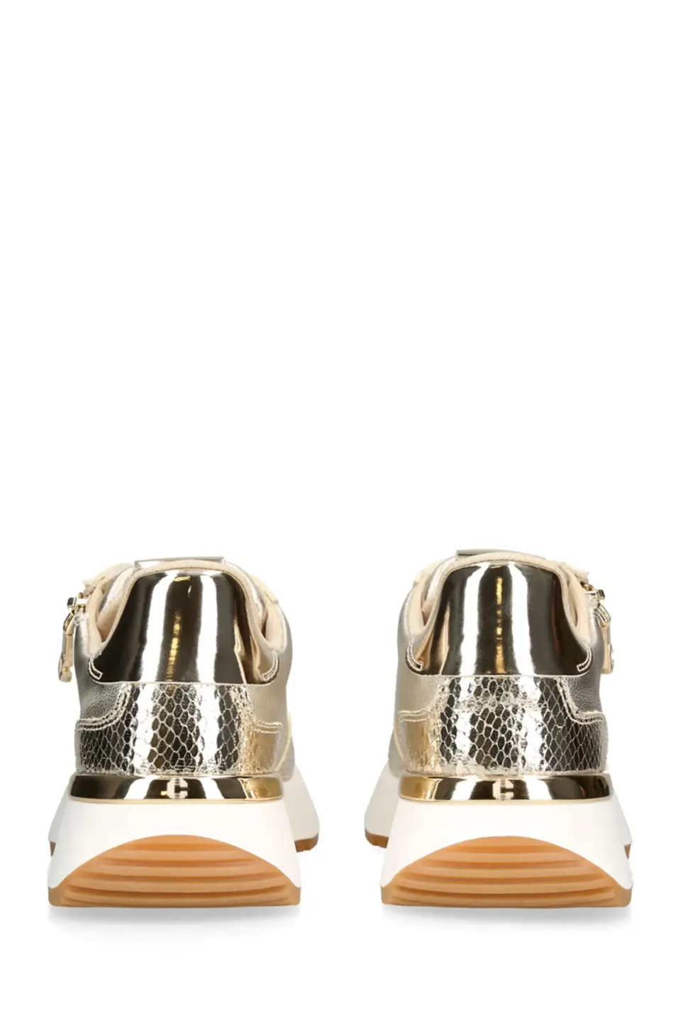 'Flare Zip' Leather Trainers