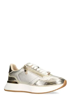 'Flare Zip' Leather Trainers