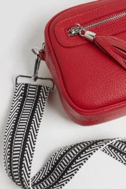 'Florence' Crossbody Bag with Dark Leopard Strap