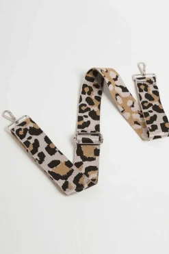 'Florence' Crossbody Bag with Leopard Print Strap