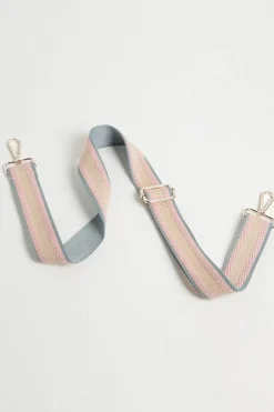 'Florence' Crossbody Bag with Pastel Stripe Strap