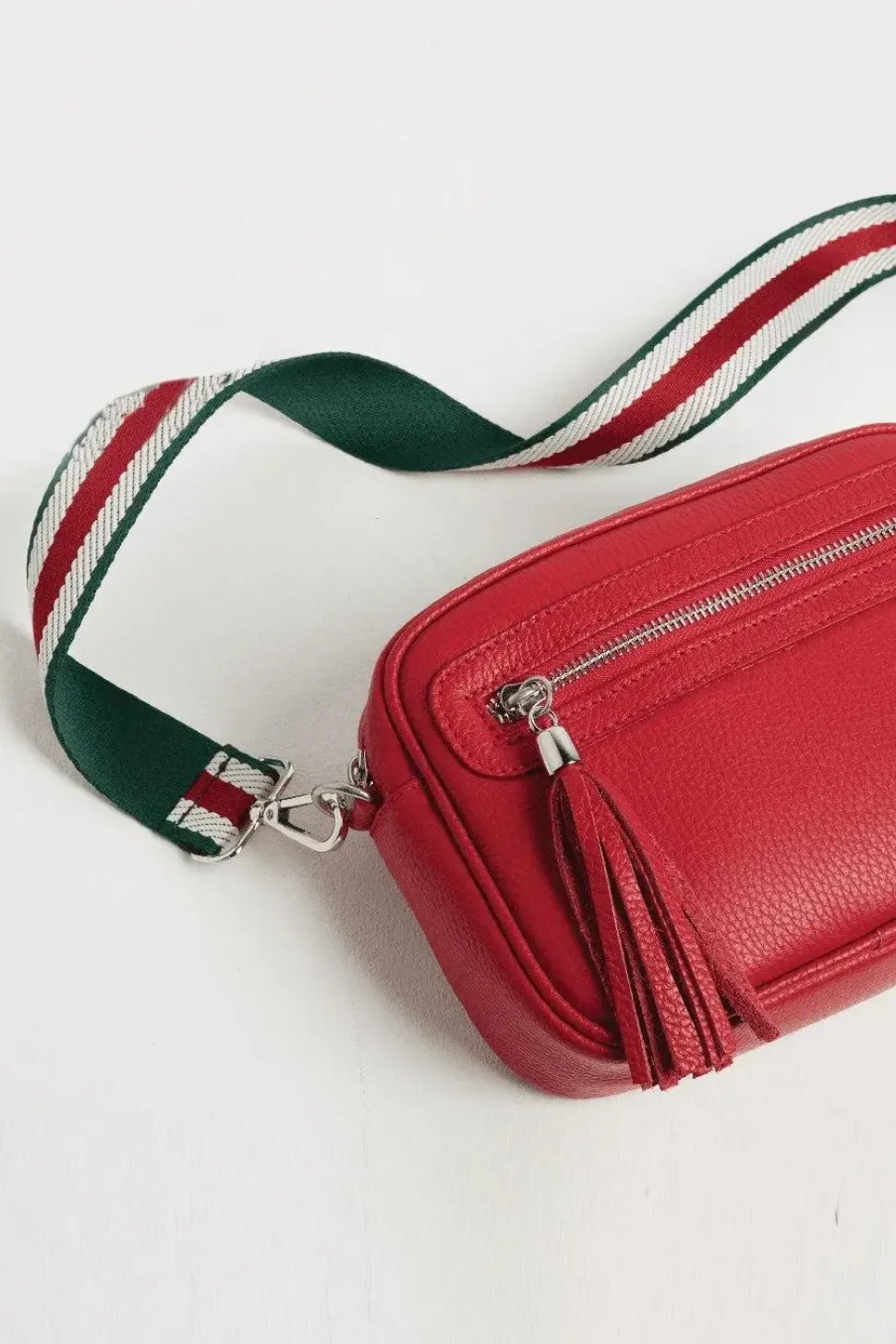 'Florence' Crossbody Bag with Stripe Strap