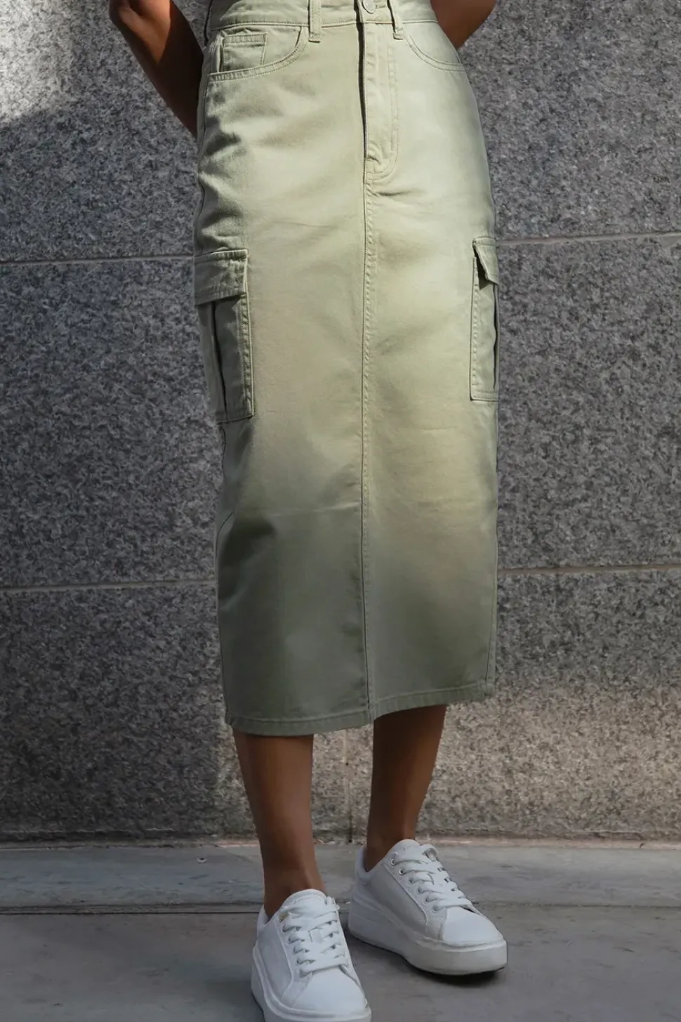 'Foxtrot' Maxi Cargo Skirt