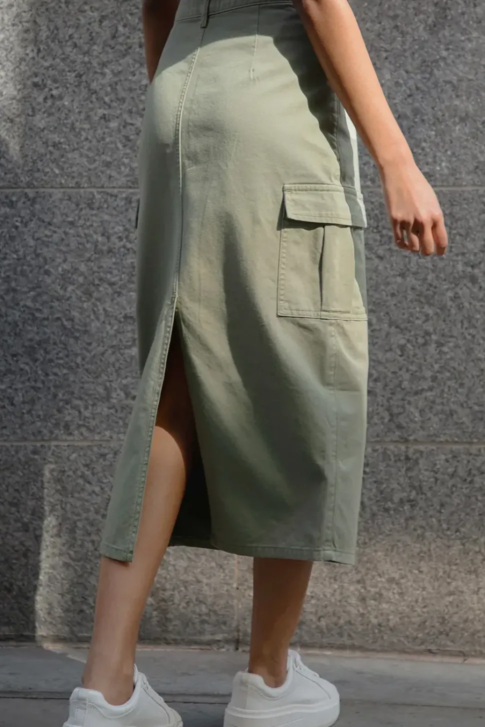 'Foxtrot' Maxi Cargo Skirt