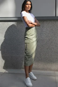 'Foxtrot' Maxi Cargo Skirt