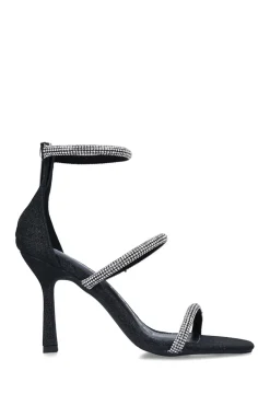 'Frances Sandal' Fabric Heels