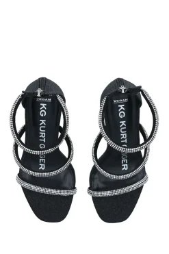 'Frances Sandal' Fabric Heels