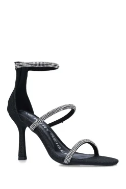 'Frances Sandal' Fabric Heels