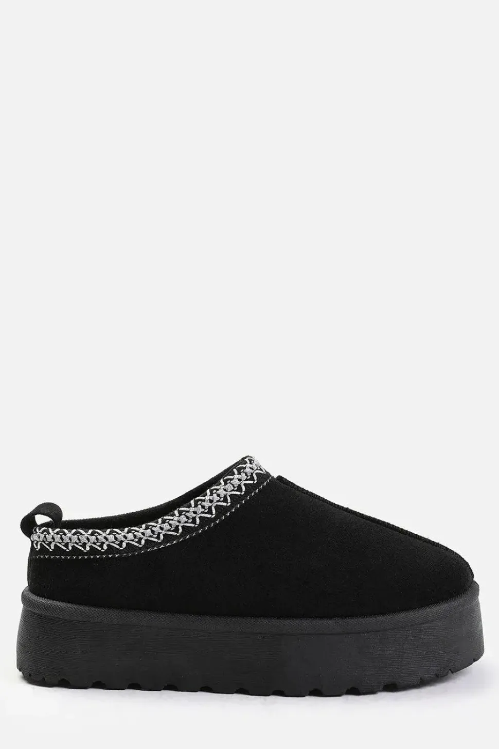 'Freeze' Flatform Embroidered Low Ankle Slipper Boots