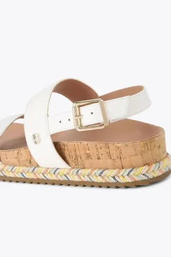 'Gala Flatform' Leather Sandals