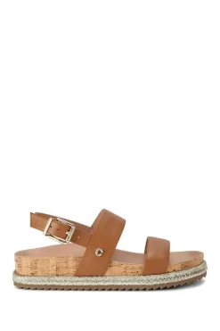 'Gala Flatform' Leather Sandals