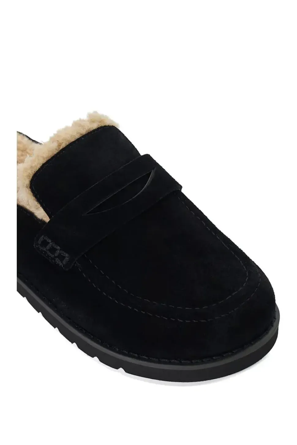 'Goldy' Suede Mules