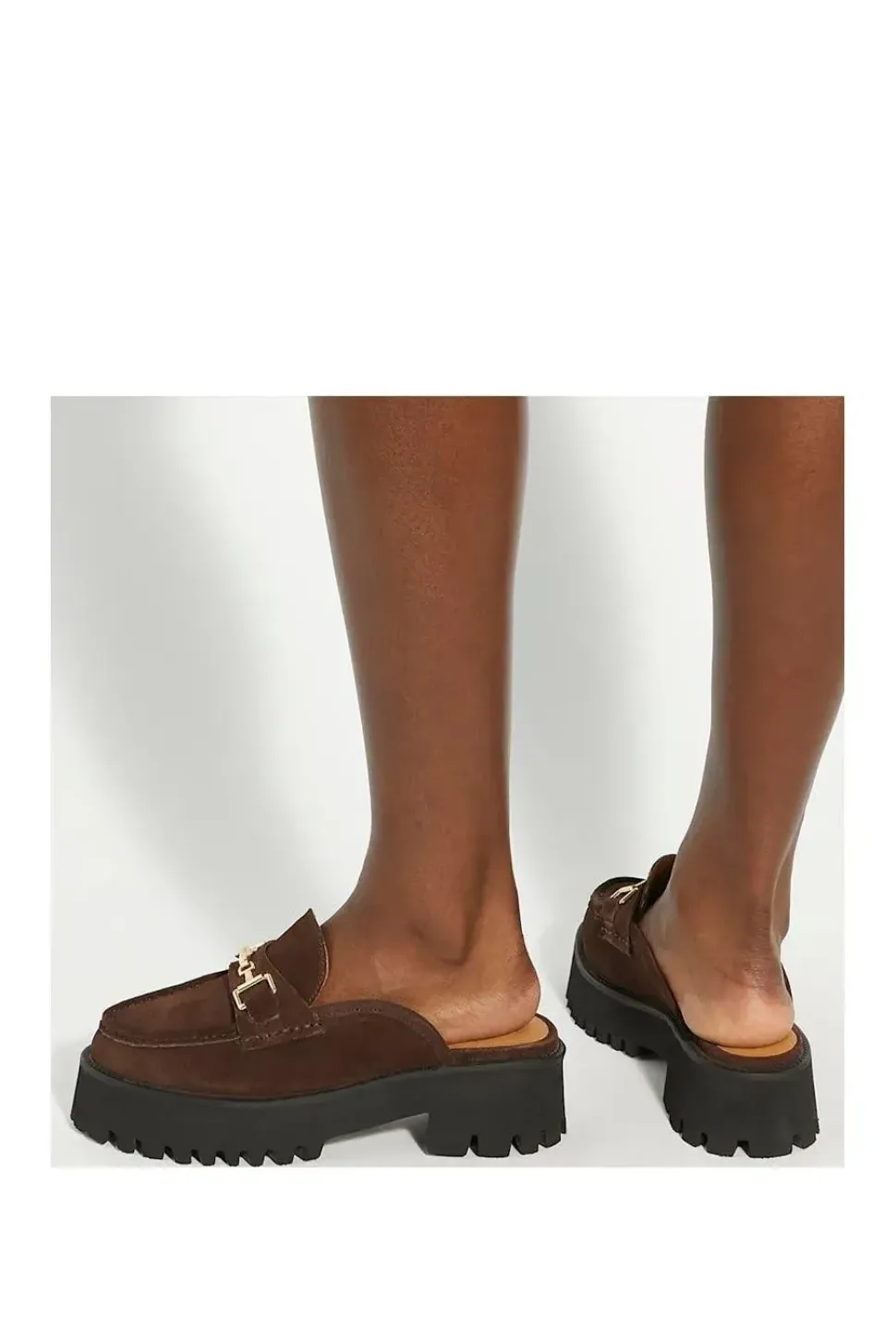 'Gridlock' Suede Mules