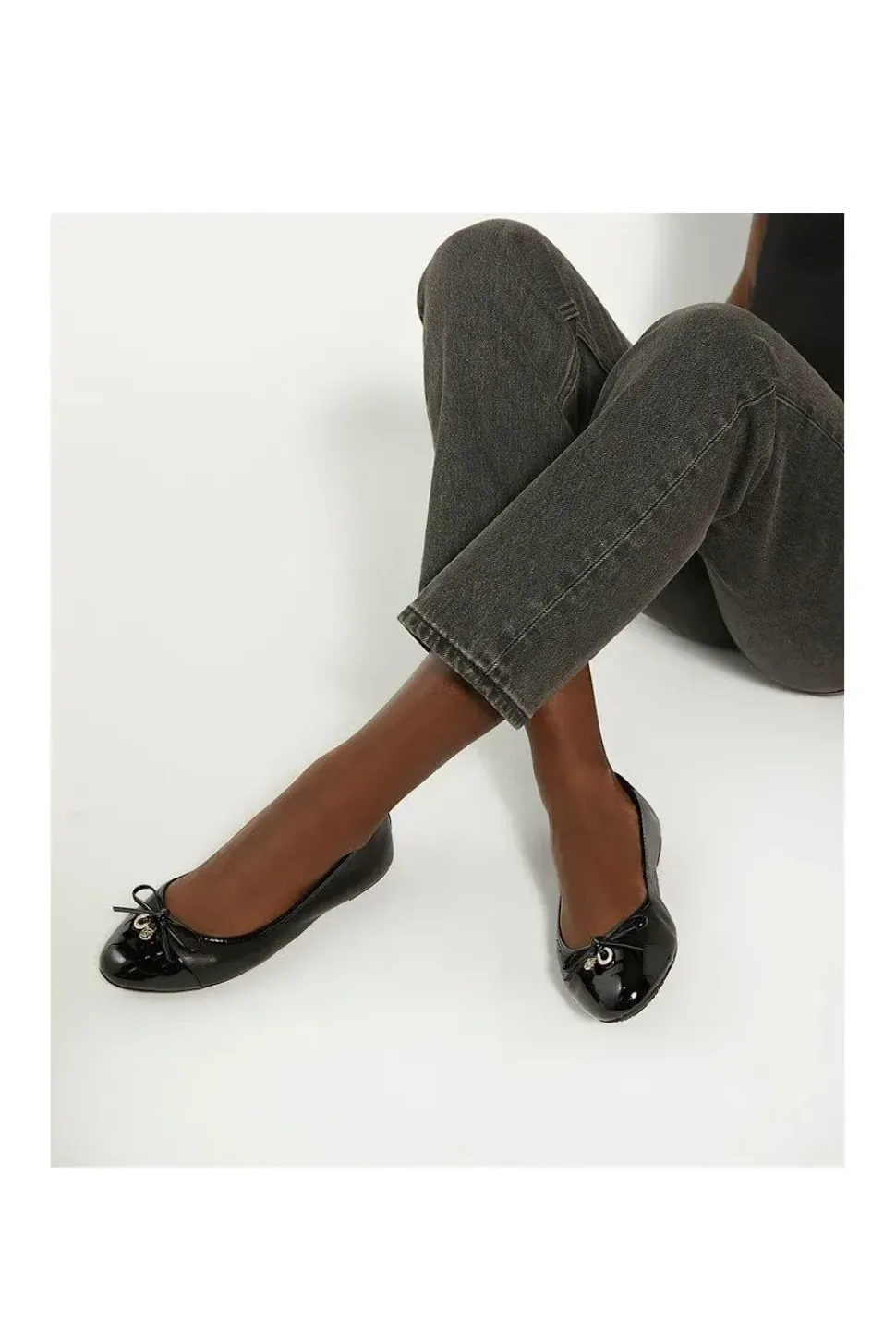 'Hallo' Leather Ballet Pumps