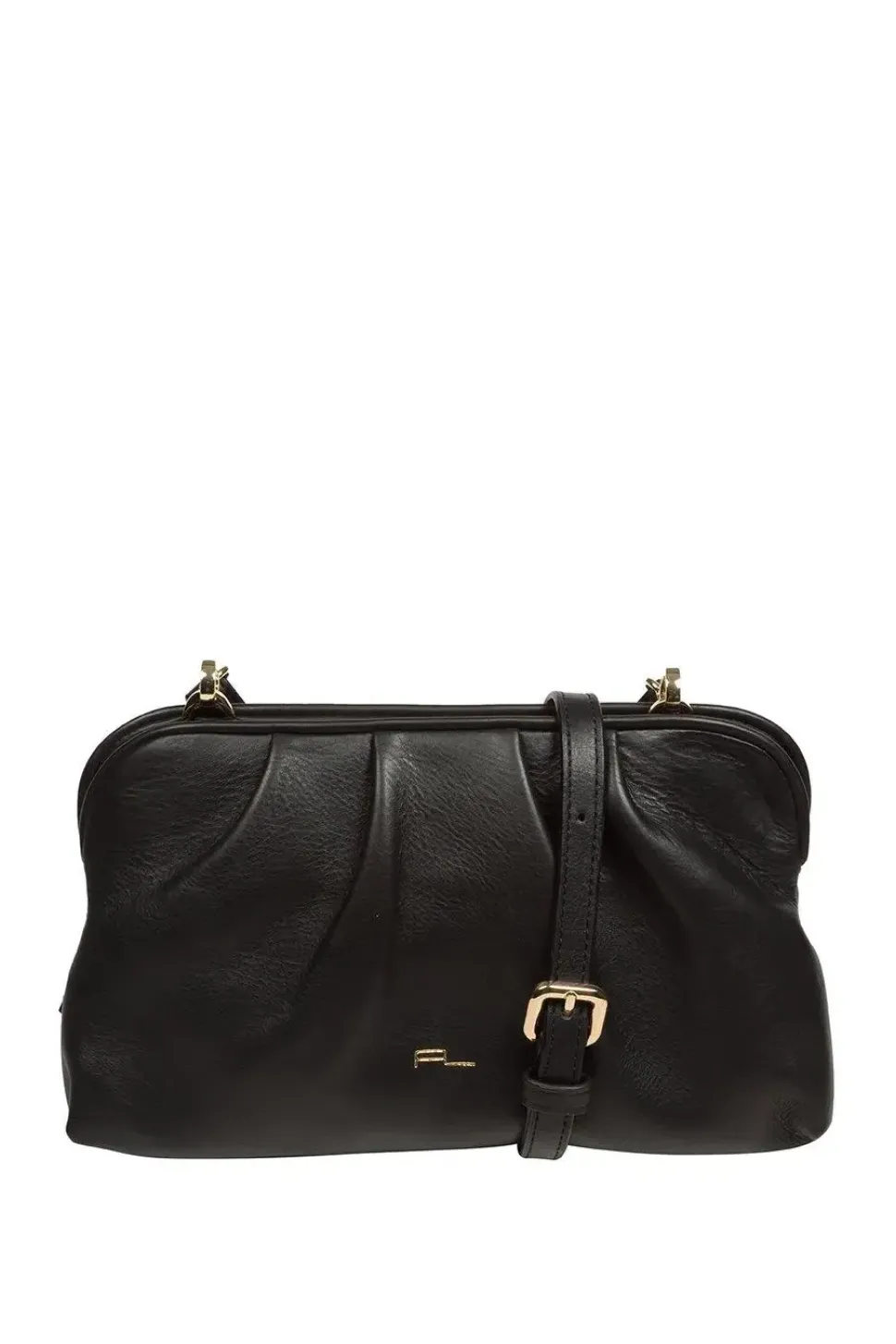 'Halsey' Nappa Leather Cross Body Clutch Bag